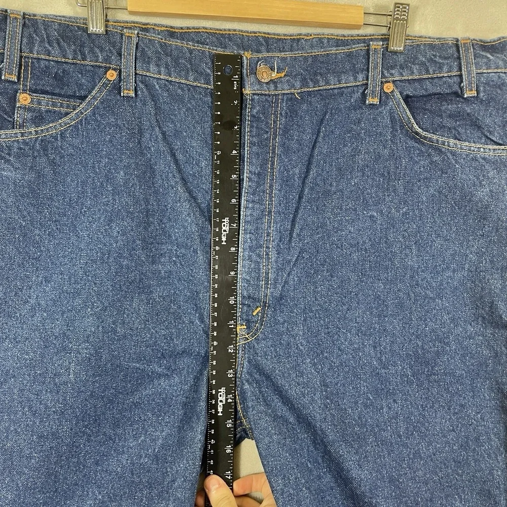 Vtg Levis Orange Tab 517 Jeans Mens 46x32 (fit 44x32) Bootcut USA 90s DARK Wash